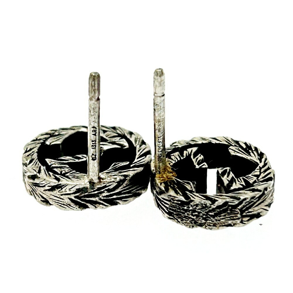 Gucci Silver Arabesque Interlocking Gg Earrings - image 7